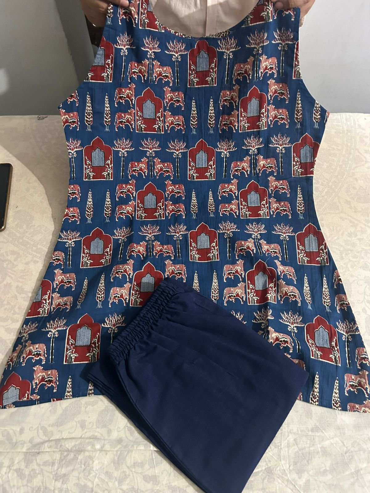 Pure Cotton Handwork Patch Co-Ord Set